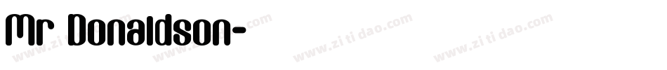 Mr Donaldson字体转换